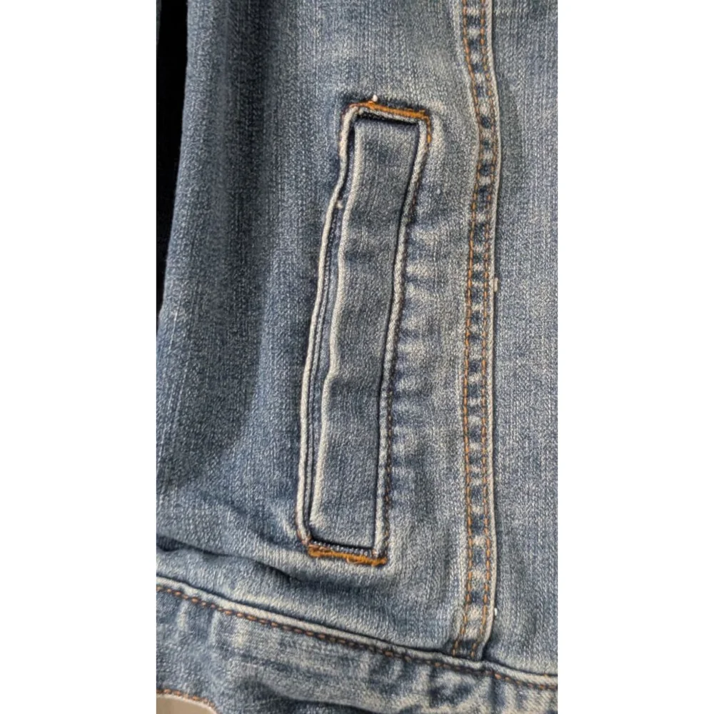 Women's Time and Tru Blue Jean Jacket S - Picture 4 of 12